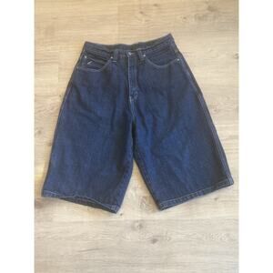 Vintage y2k Rocawear Men Denim Shorts Baggy Skater Hip Hop Size 34 Blue